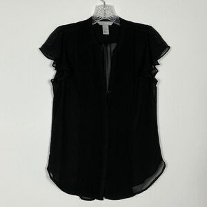 Ladies H&M Conscious Sheer Blouse - Size 6